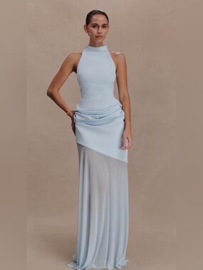Meshki Portia Maxi Skirt Light Blue M